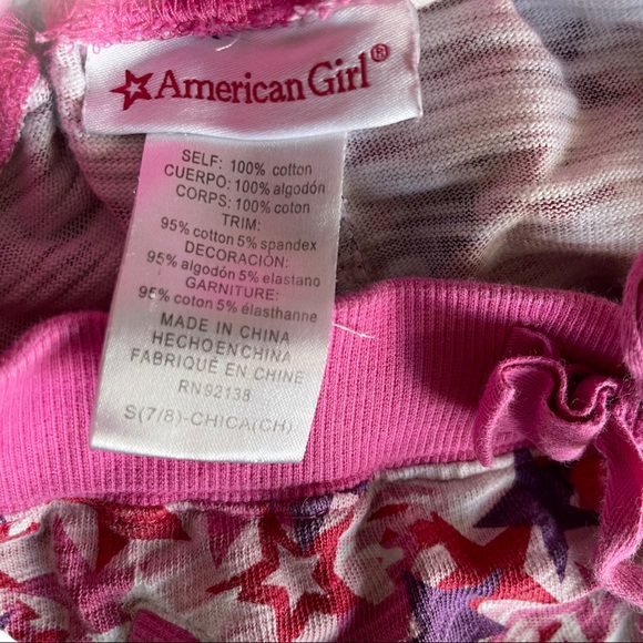 American Girl, CUTE multicolored star pattern joggers, with pockets, drawstring - Picture 7 of 7